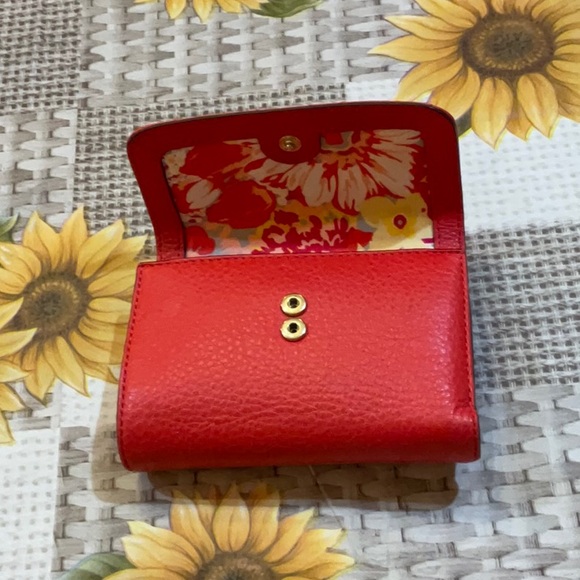 Vera Bradley red wallet with floral lining, good condition. - Picture 8 of 9
